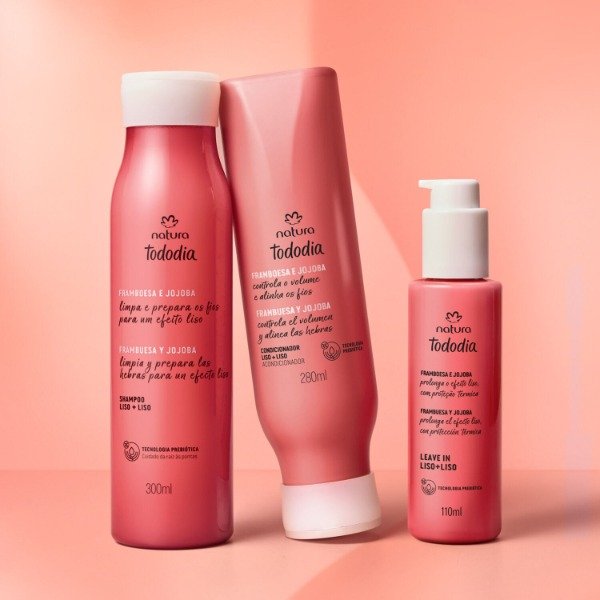 Producto - Kit Frambuesa y Jojoba: shampoo + acondicionador + leave in - 1