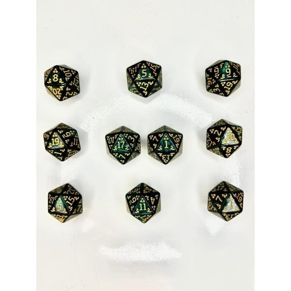 Producto - Dados de Rol 20 CARAS - Green (Por unidad) - 1