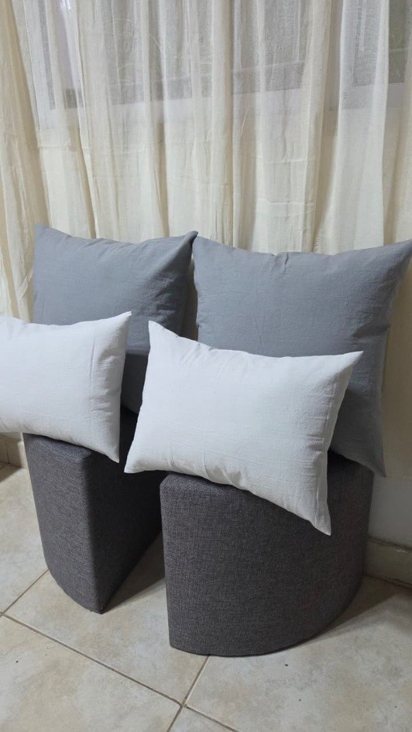 Producto - Set de 4 almohadones grises