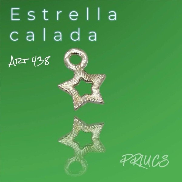 Producto - 438 Dije Zamac ESTRELLA CALADA 1000 unidades