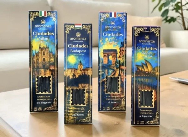 Producto - SAHUMERIO CIUDADES Varillas Minutos AROMANZA - 5