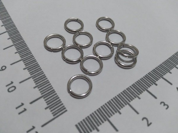 Producto - Argollitas plateadas 10mm muy reforzadas (1.5)