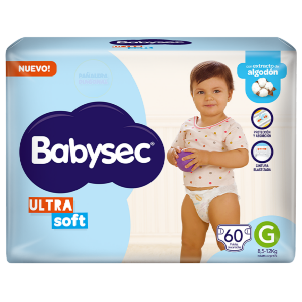 Producto - Pañales Babysec Ultra Soft G60