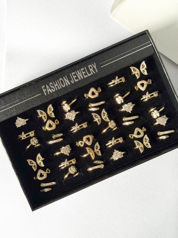 Producto - Anillos modelos varios-acero dorado
