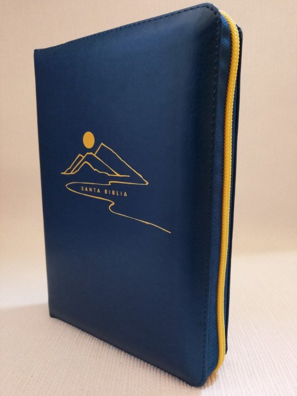 Producto - Biblia Nueva Traduccion Viviente Letra Gigante NTV Azul con Cierre