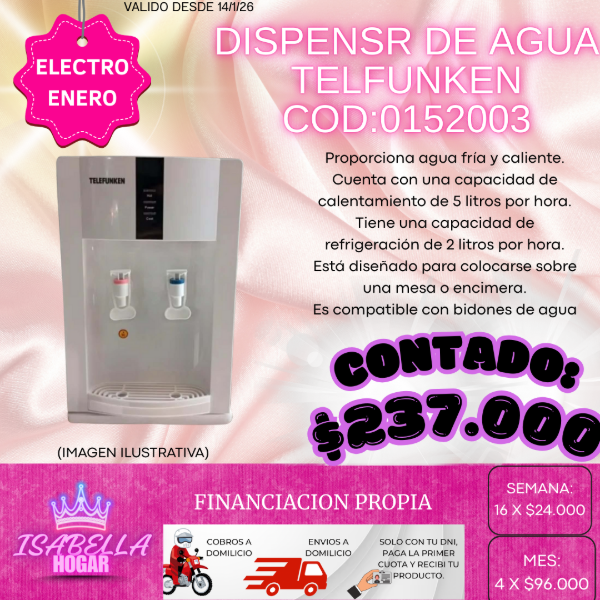 Producto - DISPENSER DE AGUA TELEFUNKEN