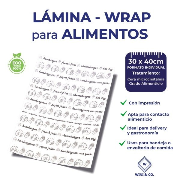 Producto - Laminas (Wraps) 30x40 NEGRO