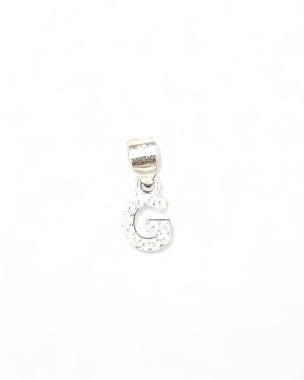 Producto - DIJE "G" SHINY PLATA 925