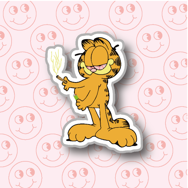 Garfield ojos rojos Tienda de Stickers