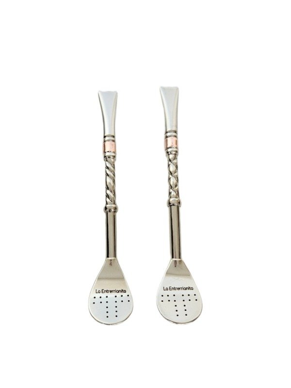 Producto - Bombilla Alpaca Cincelada Virola en Cobre