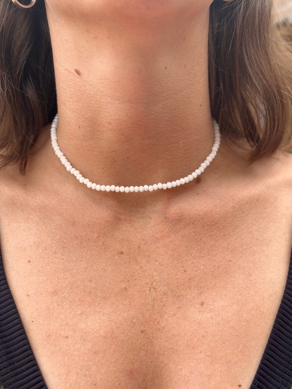 Producto - Choker cristal blanco
