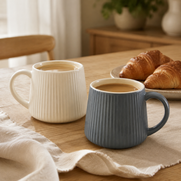 Producto - Taza Honguito de Cerámica Acanalada 300 ml - 4