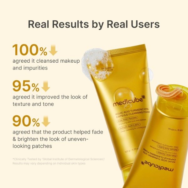 Producto - medicube Kojic Acid Turmeric Vita Capsule Cleansing Foam 120ml - 5