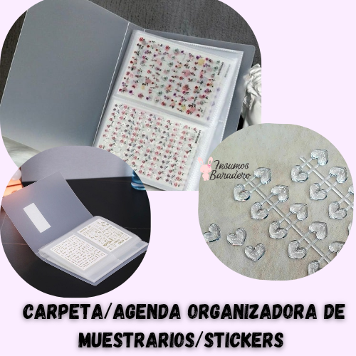 Producto - Carpeta/agenda organizadora de muestrarios y stickers