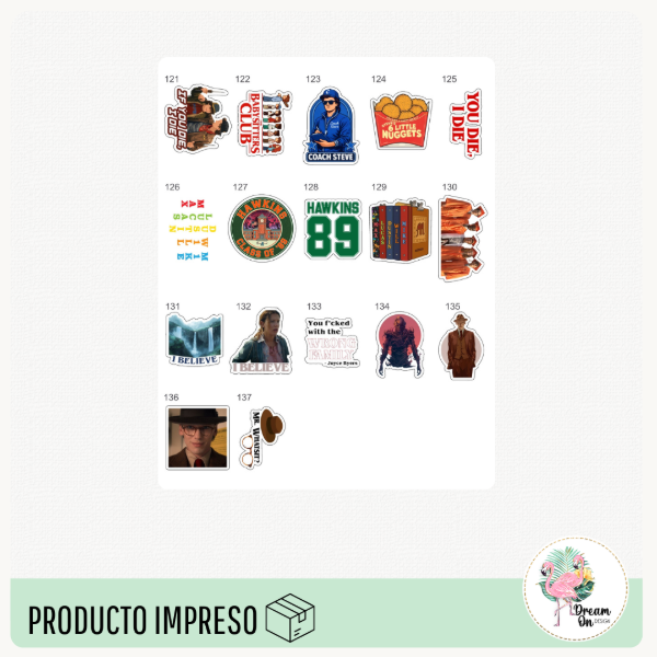 Producto - Stickers Stranger Things - 4