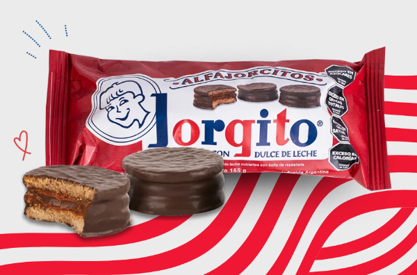 Producto - Alfajorcitos JORGITO MINI Chocolate Negro, Cunita x 6u. Caja x 18 Paquetes