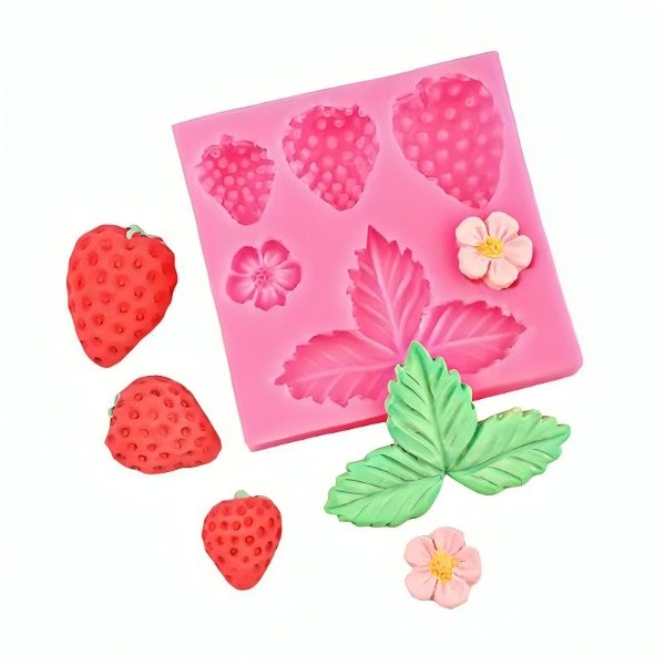 Producto - APLIQUE FRUTILLAS Y HOJITAS