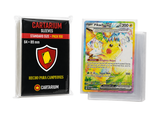 Producto - Cartarium Sleeves 64x89 Standard 100 Folios Individual  TCG Transparente MTG - 2