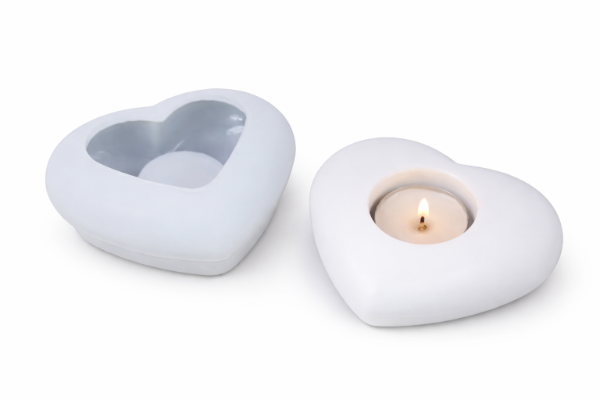 Producto - Corazon portavela Molde de silicona