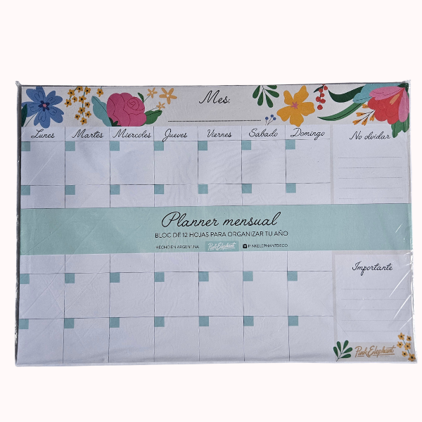 Producto - Planner Mensual Naturaleza