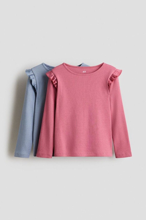 Producto - Pack x 2 remeras HyM rosa y celeste - 0