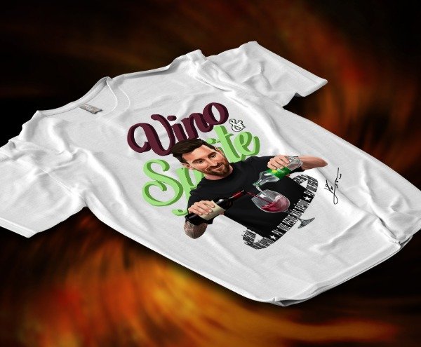 Producto - Diseño Messi Vino y Sprite