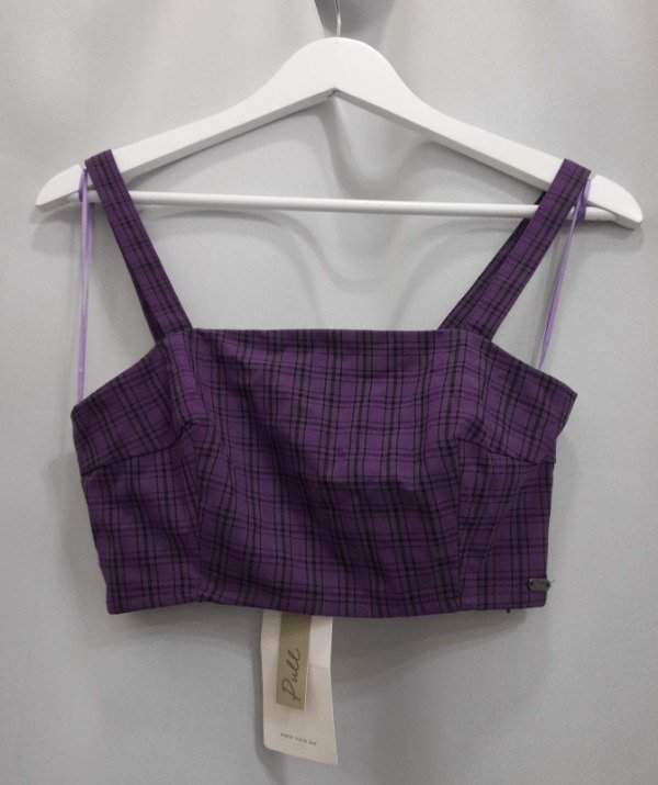 Producto - TOP CUADRILLÉ IMPORTADO PULL AND BEAR
