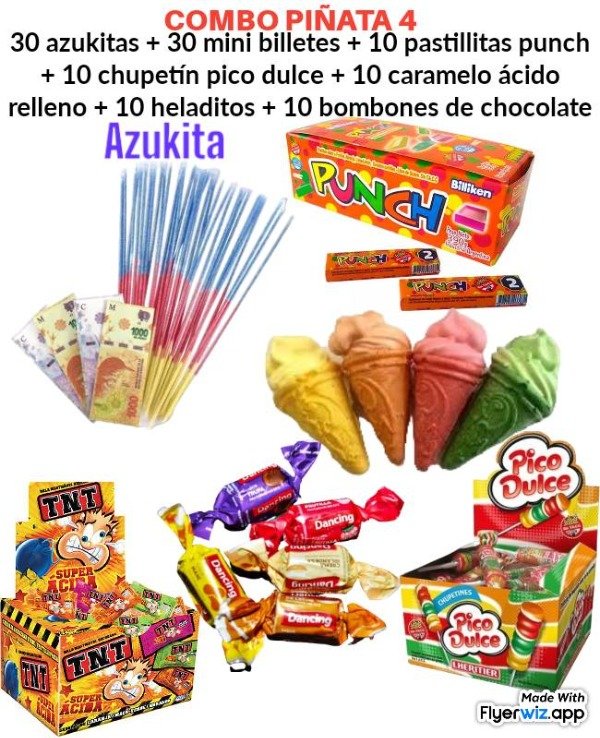 Producto - Combo piñata 4