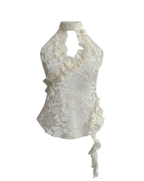 Producto - TOP DE ENCAJE ESPACIO BLANCO