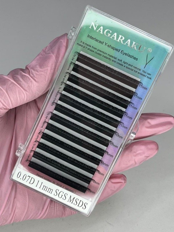 Producto - EXTENSIONES TECNOLOGICAS Y 0.07D MIX INTERLACED Y-SHAPED EYELASHES - 2