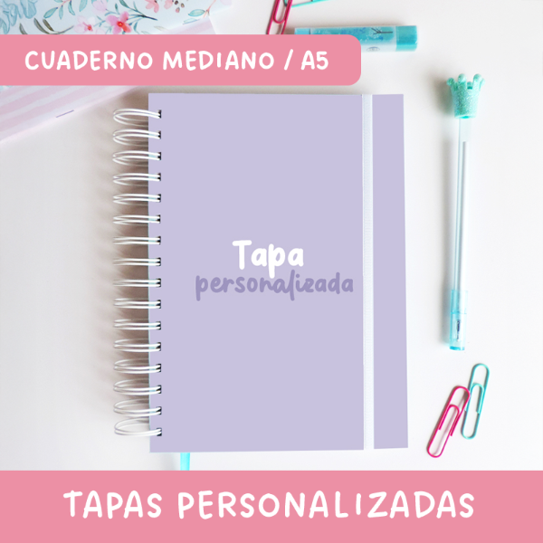 Producto - Cuaderno Mediano Personalizado - Tapa Dura