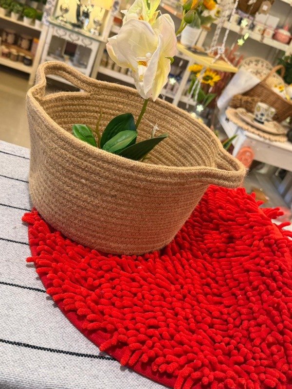Producto - Alfombra arrecife redonda - roja (Efectivo: 11.920)