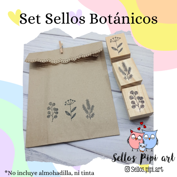 Producto - set sellos Botánico