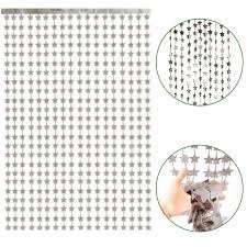 Producto - Cortina metalizada estrella plateada