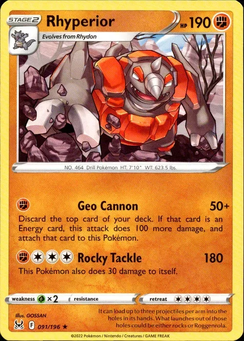 Producto - Rhyperior - 091/196 - Lost Origin