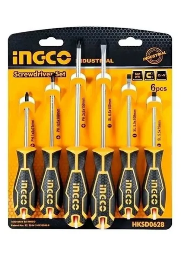 Producto - JUEGO 6 DESTORNILLADORES INGCO
