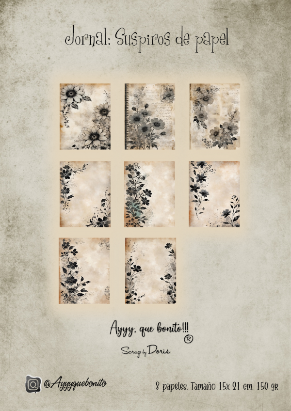 Producto - Journal: Suspiros de papel. Impreso
