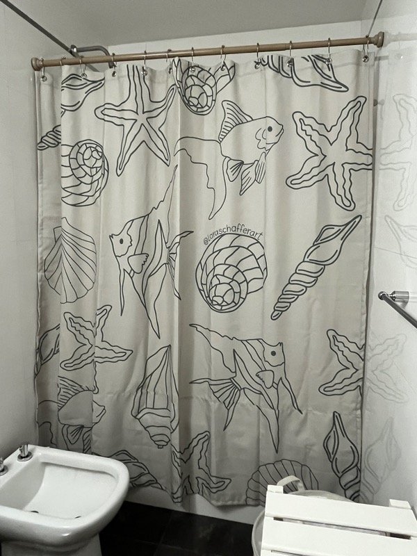 Producto - Cortina de baño Peces