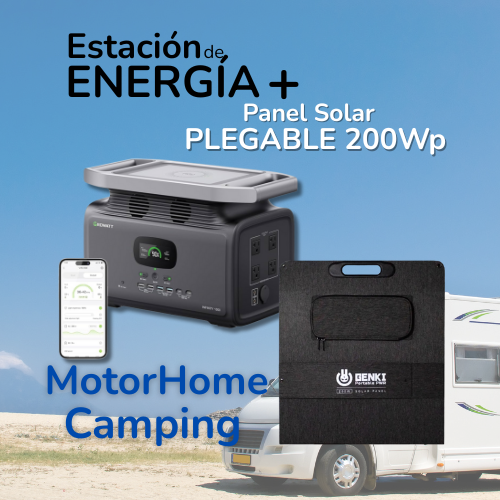 Producto - Estación de Energía + Panel Solar PLEGABLE 200Wp - 1