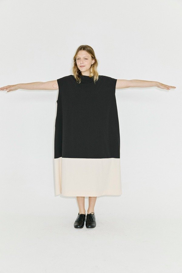 Producto - Vestido Bicolor Nylon SS27-MVBN - 4