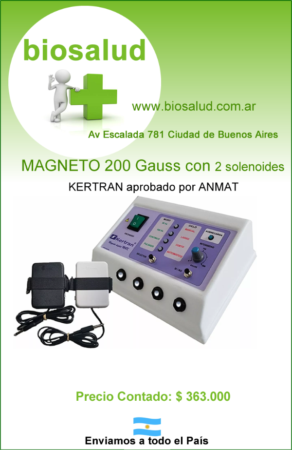 Producto - MAGNETO 200 GAUSS con dos Solenoides Planos - Marca Kertran