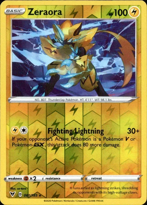 Producto - Zeraora - 061/185 - Vivid Voltage - Reverse Holo