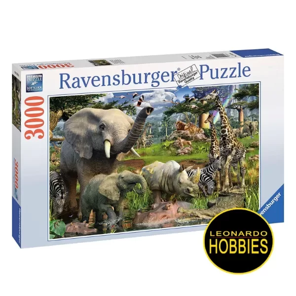 Producto - Animales en el Estanque 3000 Piezas Ravensburger 17070
