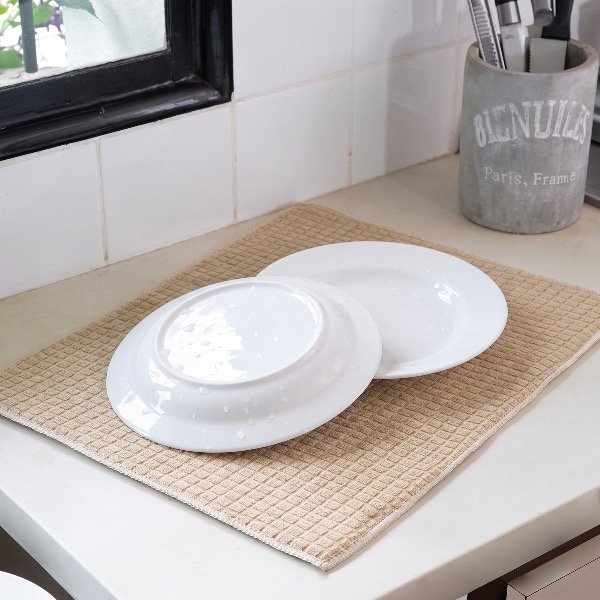 Producto - PAÑO ESCURRIDOR PARA COCINA COLOR BEIGE