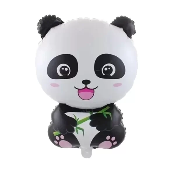 Producto - Mini siluetas metalizadas 14" (36cm) x5un OSO PANDA