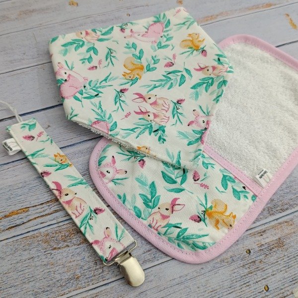 Producto - SET BABERO BABITA Y PORTA CHUPETE-  varios modelos - 1