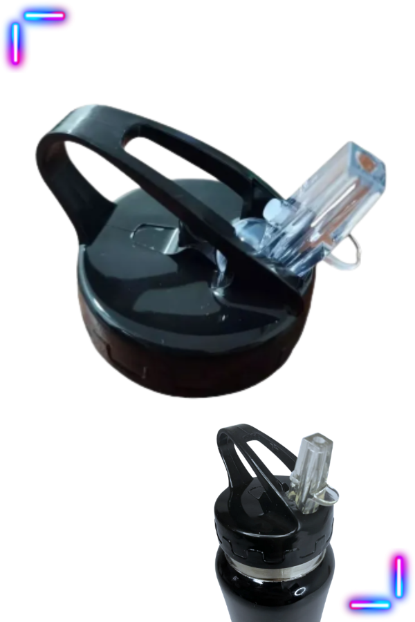 Producto - Tapa con Pico y sorbete Repuesto Botella Sport Grande Antiderrame 750ml