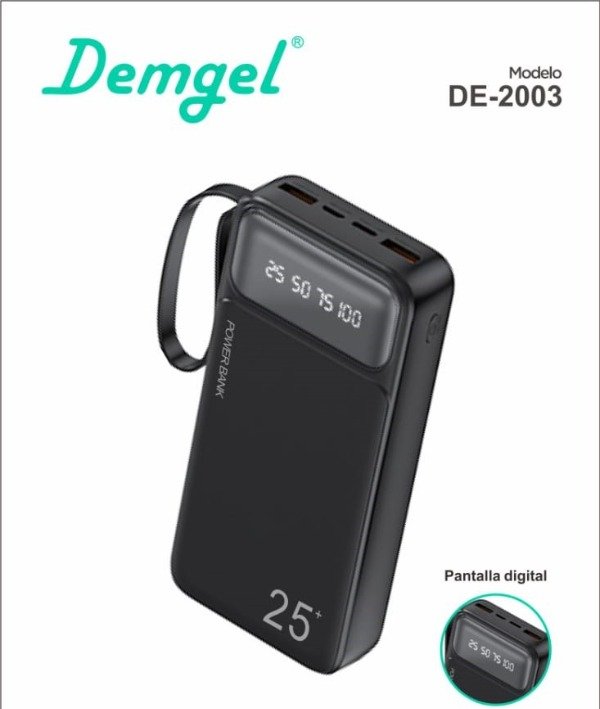 Producto - POWER BANK 25.000 MAH DE-2003