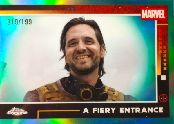 Producto - 2025 Topps Chrome Marvel Deadpool Wolverine A Fiery Entrance Aqua 35/199 SERIAL - 0