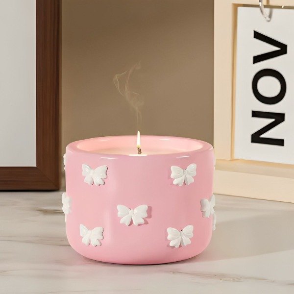 Producto - CONTENEDOR DECORADO CON MOÑITOS